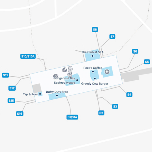 Satellite South Terminal Map