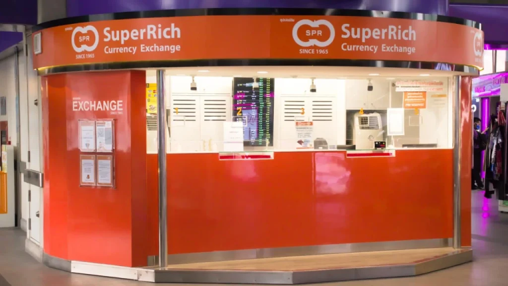 Super-rich exchange rate chart USD to THB