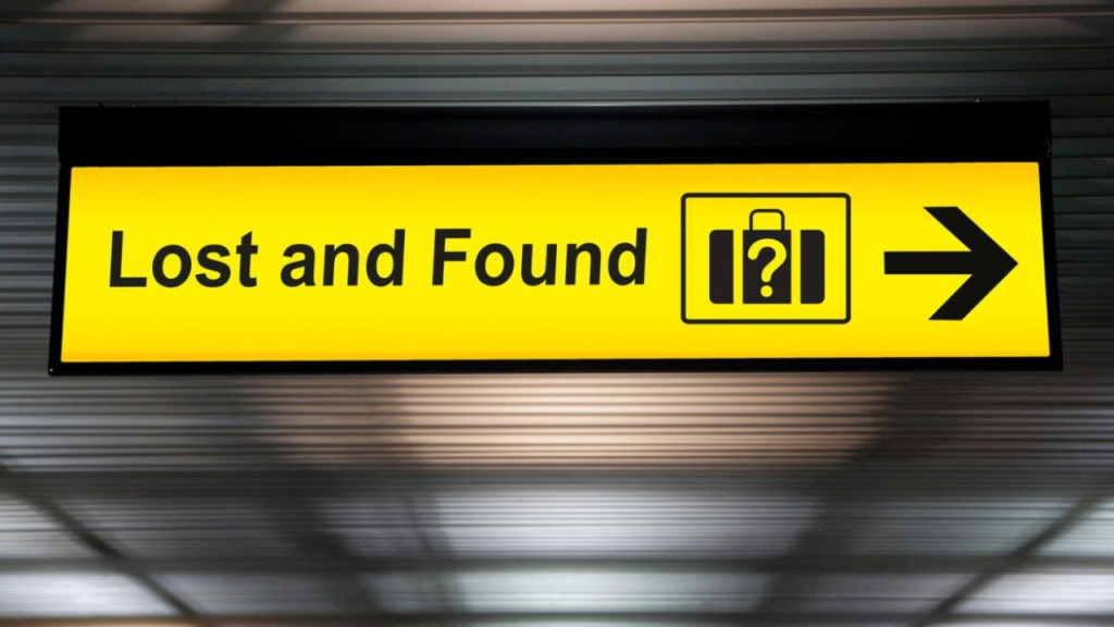 lost and found section airport