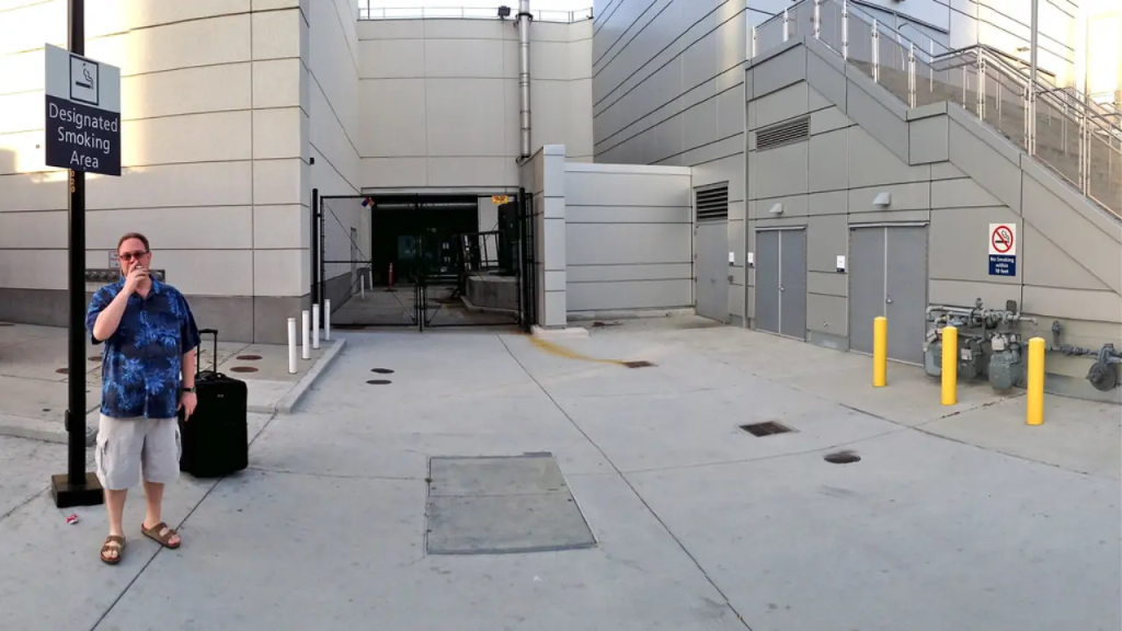 Los Angeles Int’l. Airport (LAX) smoking area