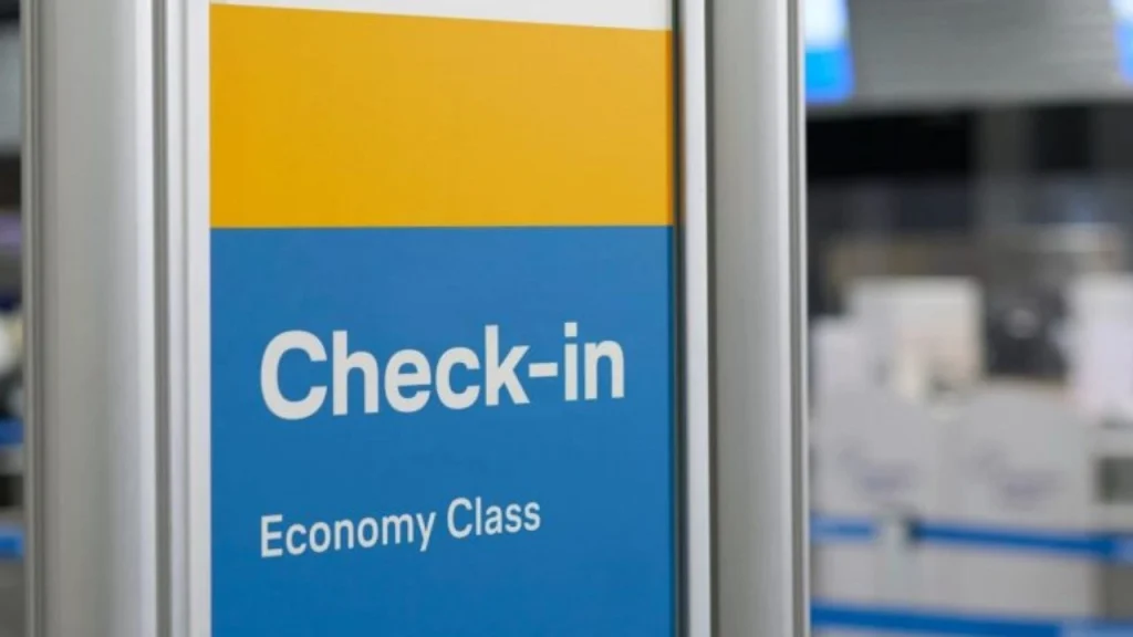 Iberia Airlines Check-in at the airport