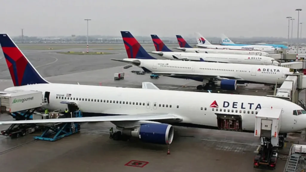 Delta Airlines at Barcelona Airport