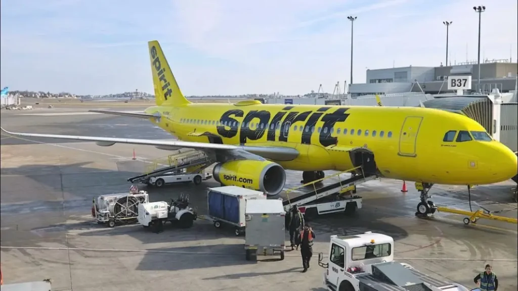 Spirit Airlines at Boston Logan Airport