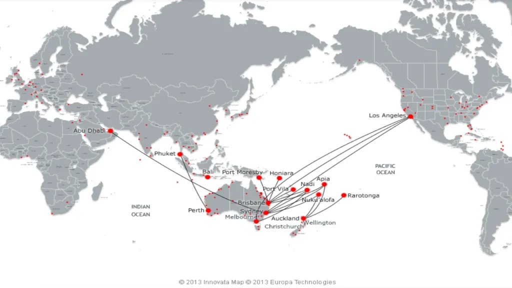 Virgin Atlantic Route Map
