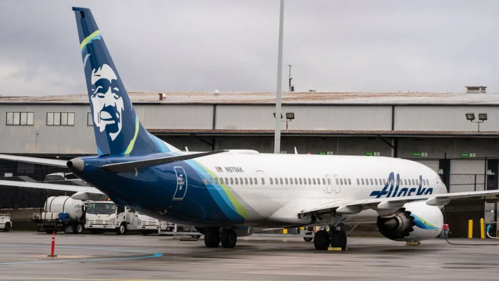 Alaska Airlines at Philadelphia Airport terminal d