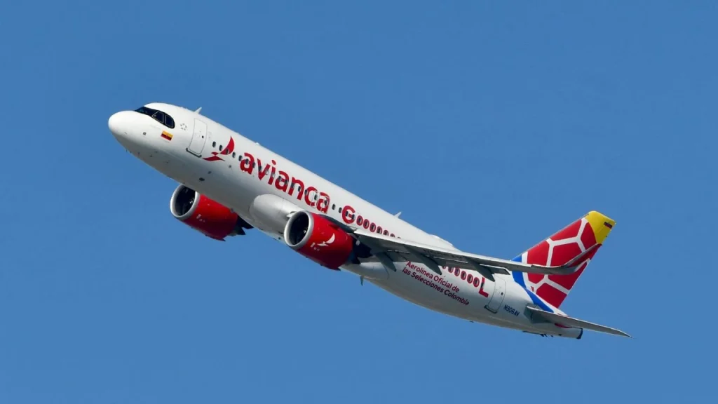 Avianca Airline departure from  FLL airport