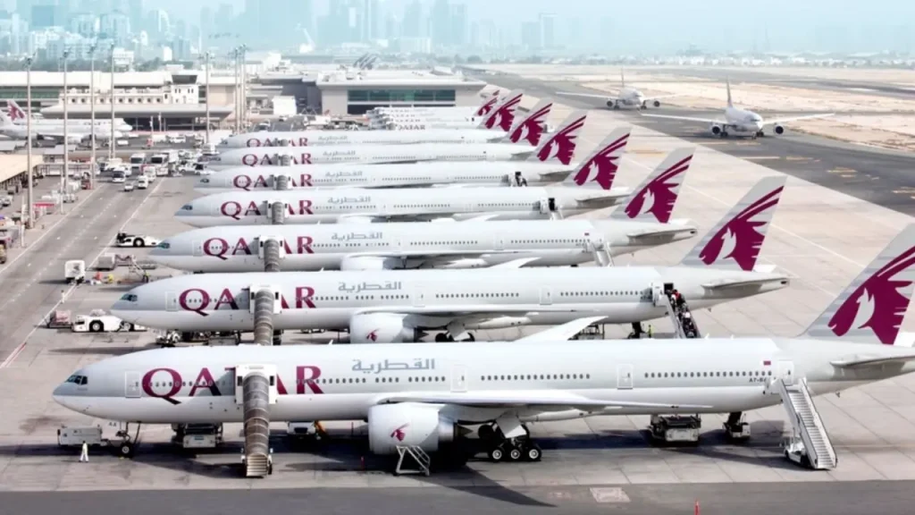 Qatar Airways at Dulles Airport Terminal A