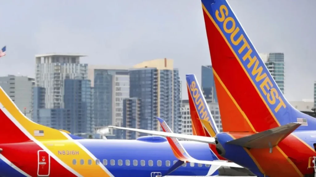 Southwest Airlines at Dallas Love Field Airport main terminal 
